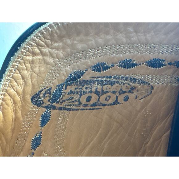 Lucchese 2000 Black Cherry T001202 Mid Calf Leather Western Boots Size 8.5 D main image 5